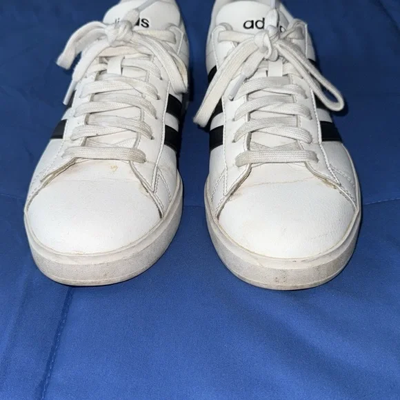 Adidas Classic Leather Grand Court B&W Sneakers Women’s Sz 8.5! - Picture 2 of 8